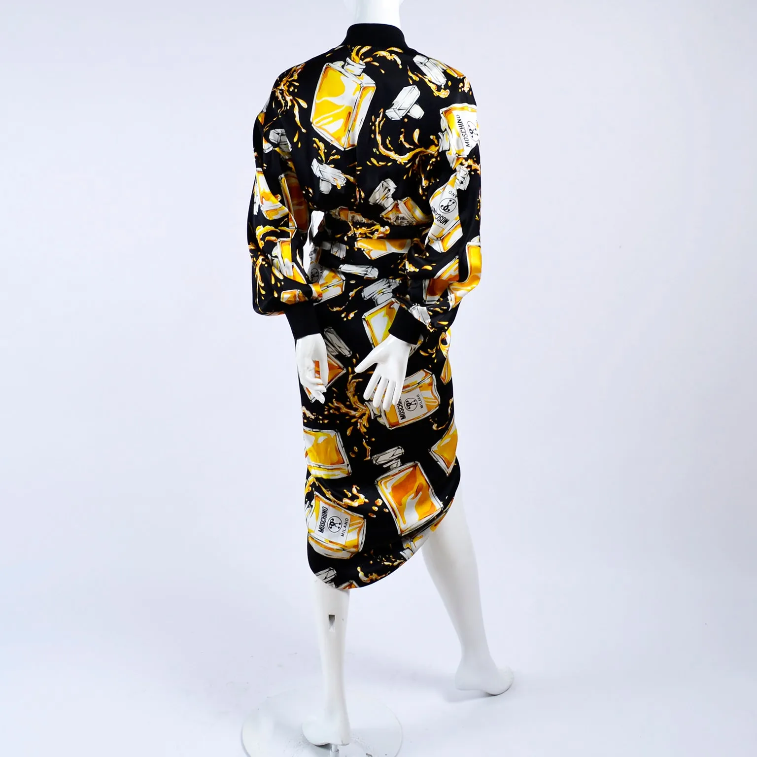 2016 Moschino Couture Deadstock Spilled Perfume Bottle Dress
