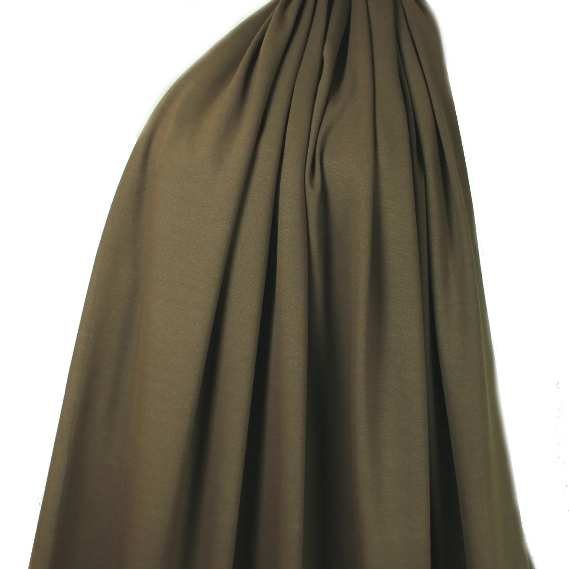 4-way stretch rayon blend ponte - cool brown, Oeko-Tex Cert.