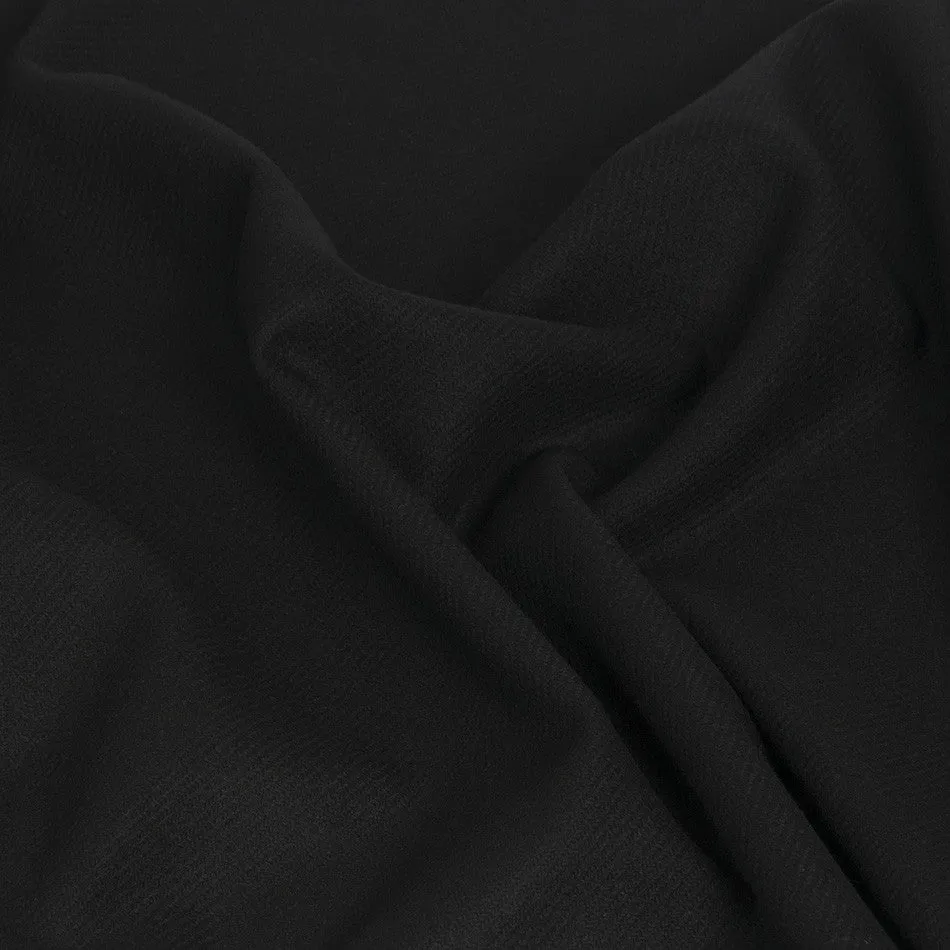 Black Twilled Wool 359