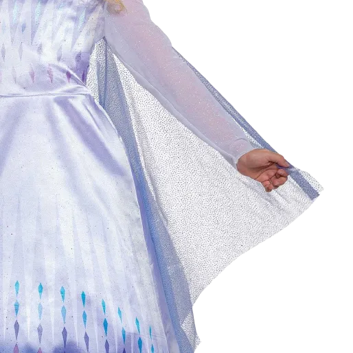 Disney Frozen 2 Elsa Snow Queen Girls Dress Cape Costume - Small (4/6)