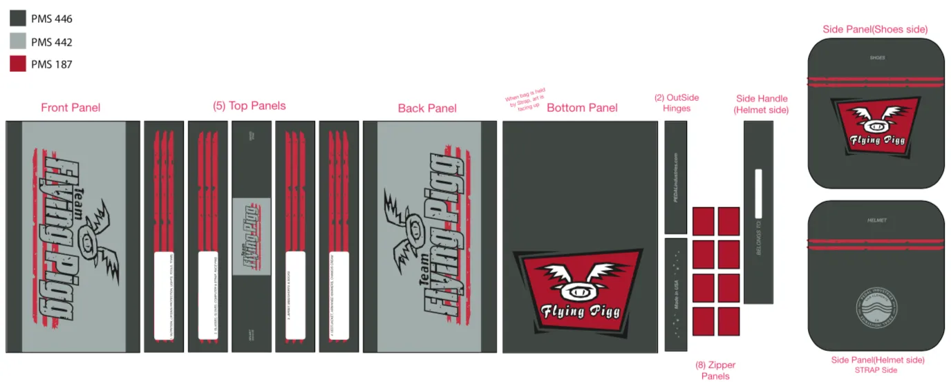 Flying Pigg '19 RACEDAY BAG - ships in about 3 weeks