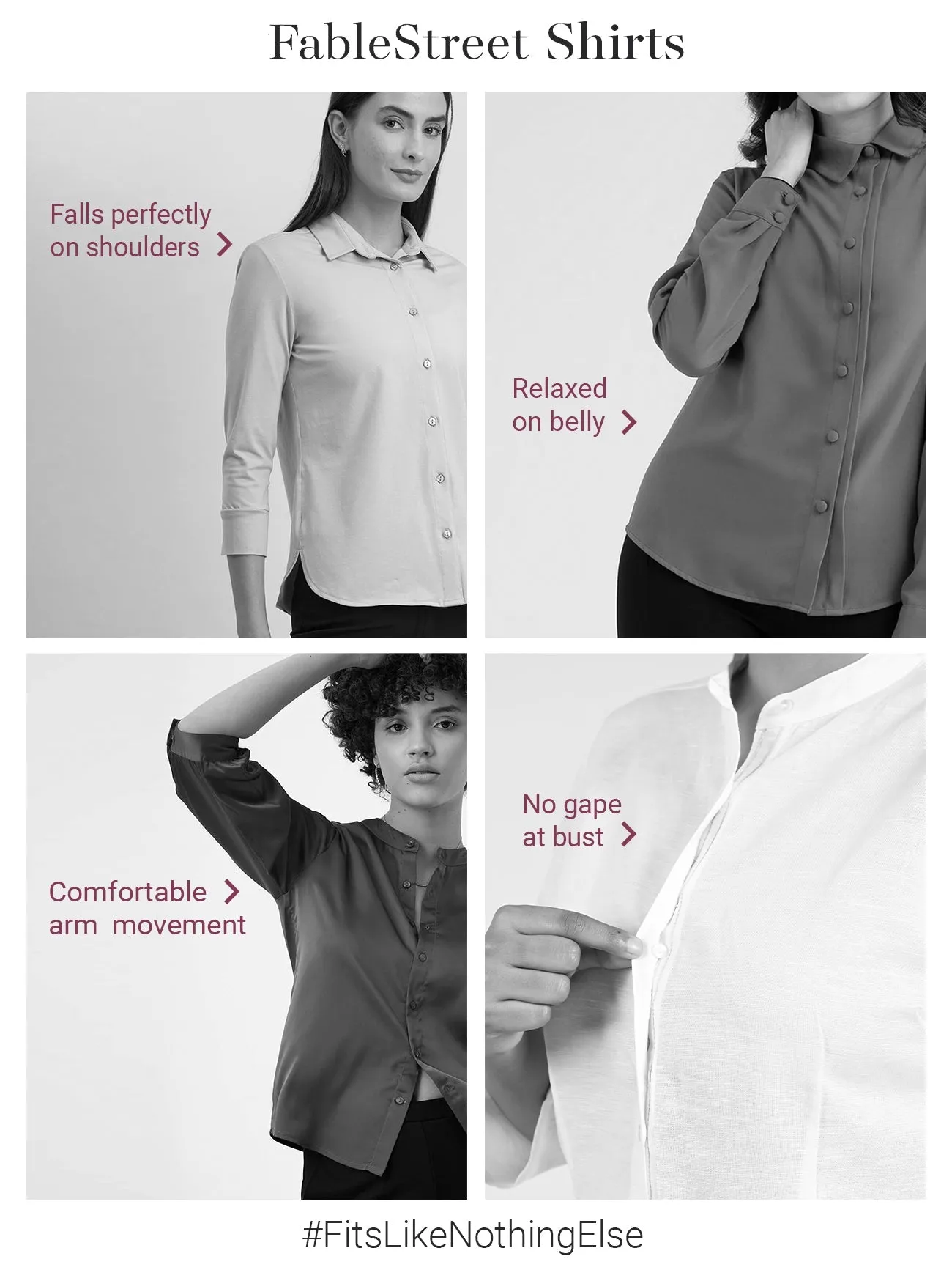 Georgette Shawl Collar Shirt - Fuchsia