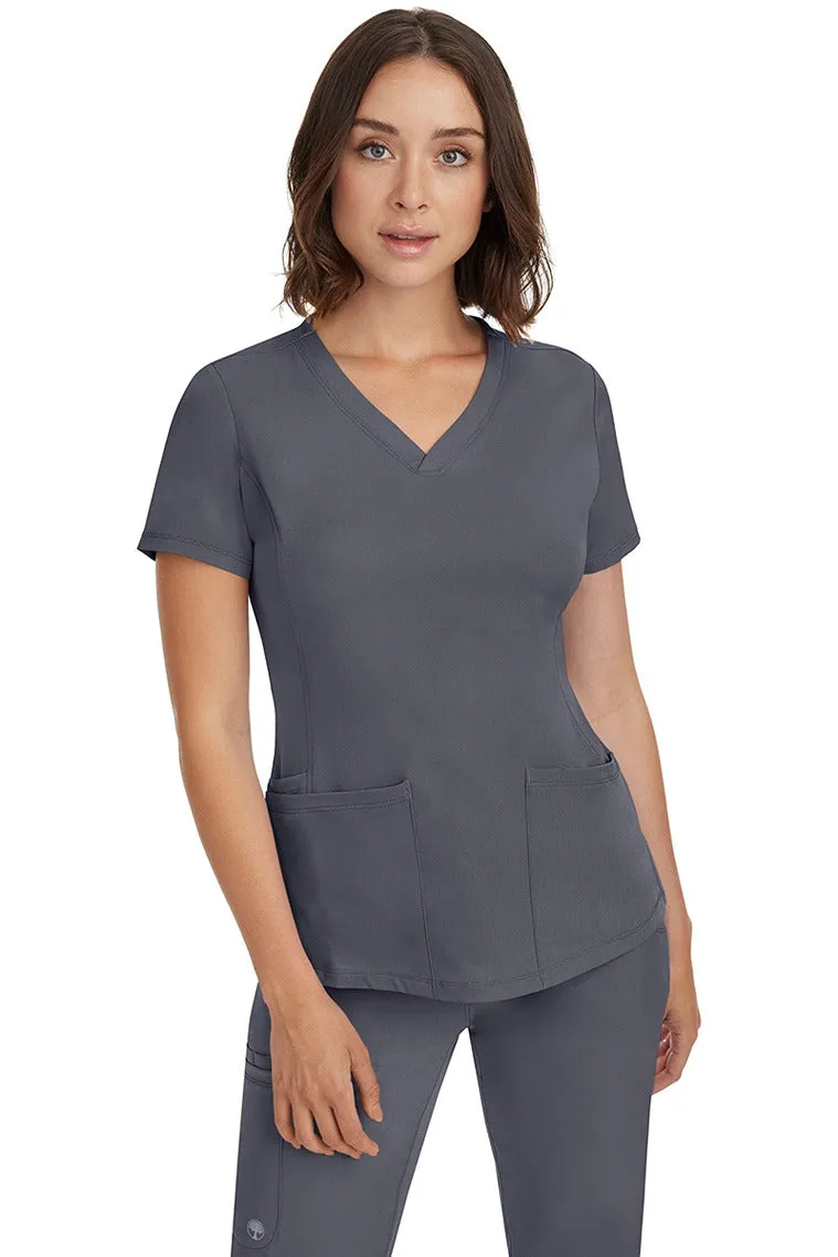 HH Works Women's Scrub Set Monica Top & Rebecca Pant | Pewter