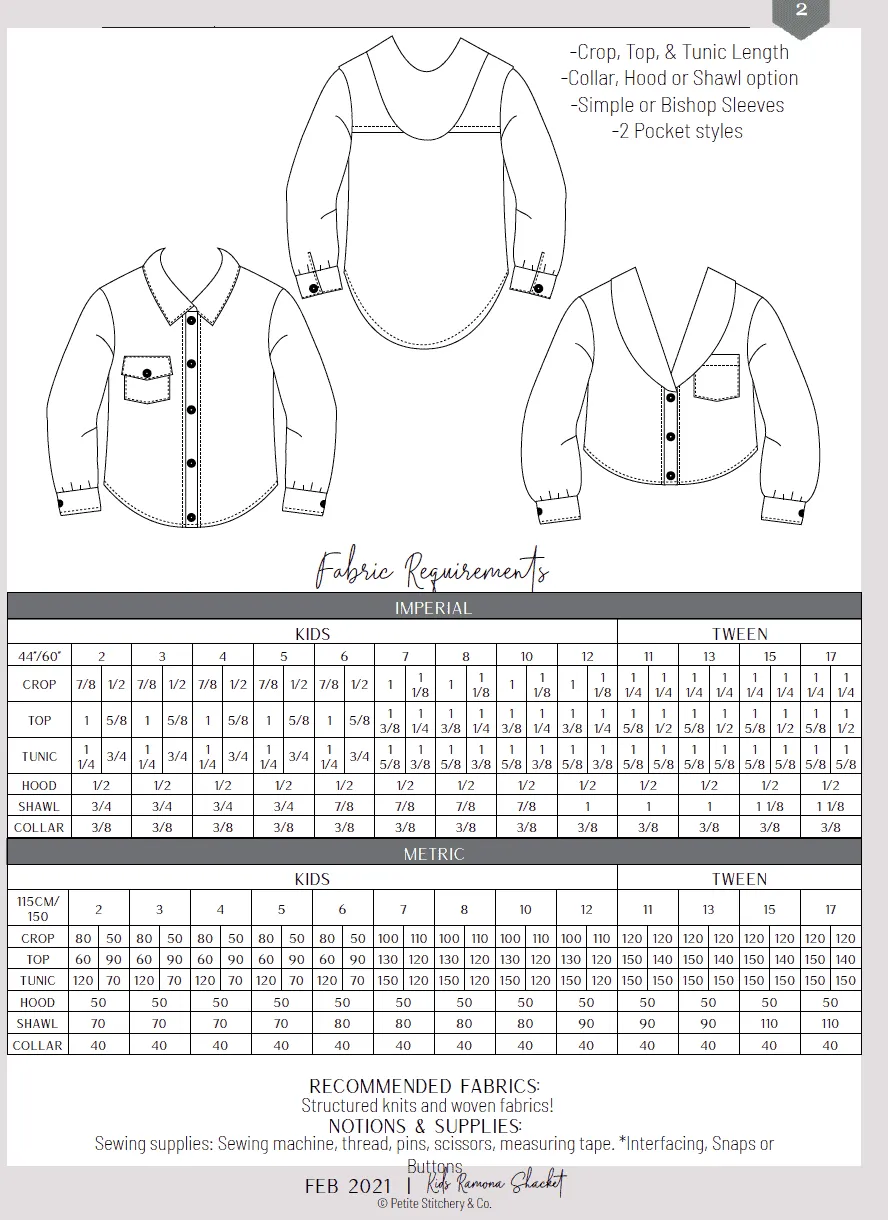 Kids Ramona Shacket