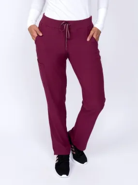 Meraki Sport Women's Yoga Scrub Pant | Wine