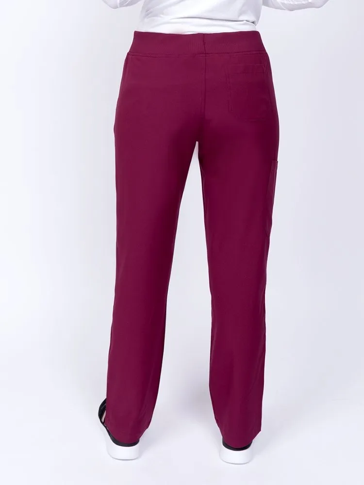 Meraki Sport Women's Yoga Scrub Pant | Wine