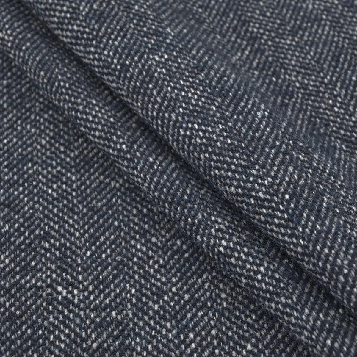 Navy Coating Tweed Fabric 5271