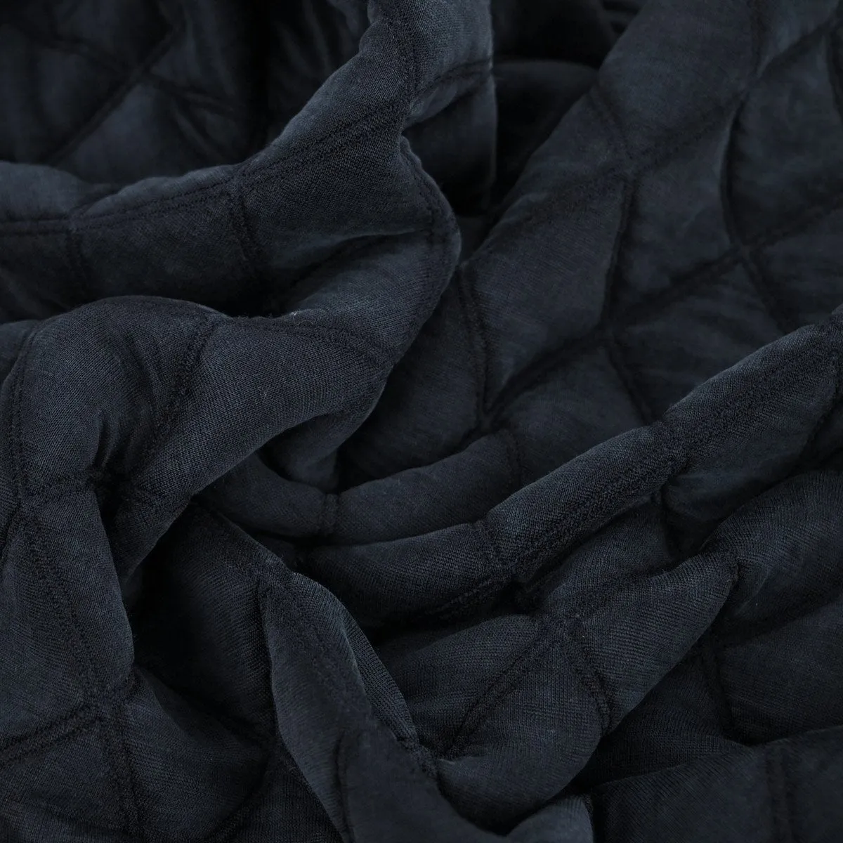 Navy Quilted Fabric 3236
