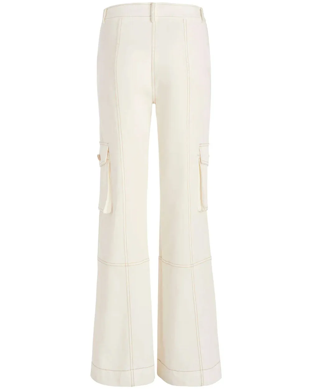 Off White Cotton Coop Pant