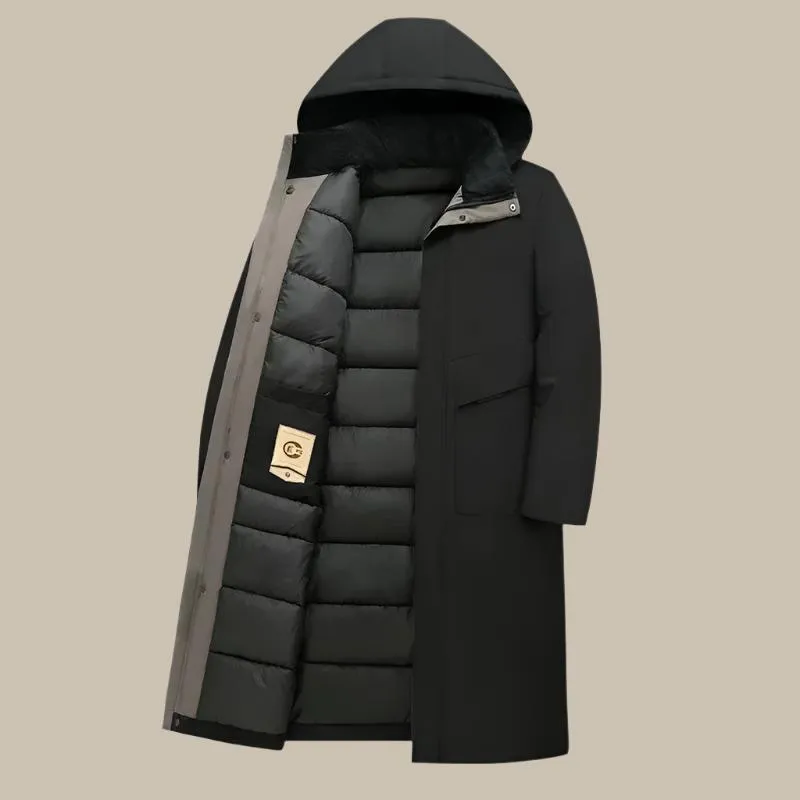 Olaf&Dave Down Parka | Casual lange waterdichte winterjas voor heren
