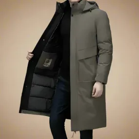 Olaf&Dave Down Parka | Casual lange waterdichte winterjas voor heren