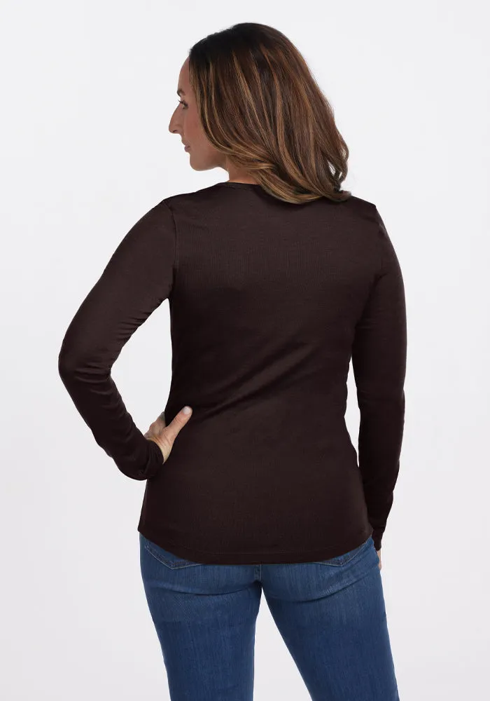 Remi Long Sleeve T-Shirt - French Roast