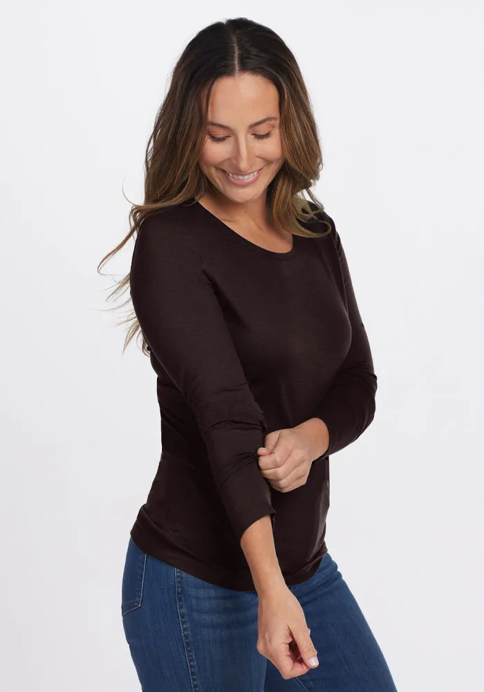 Remi Long Sleeve T-Shirt - French Roast