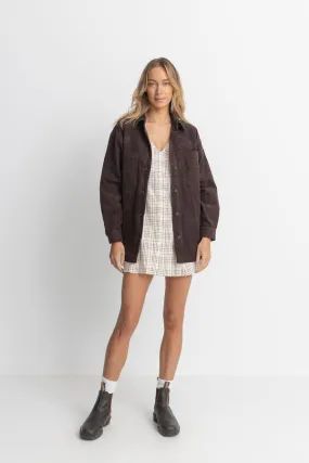 Rhythm Mono Lake Shacket - CHOCOLATE