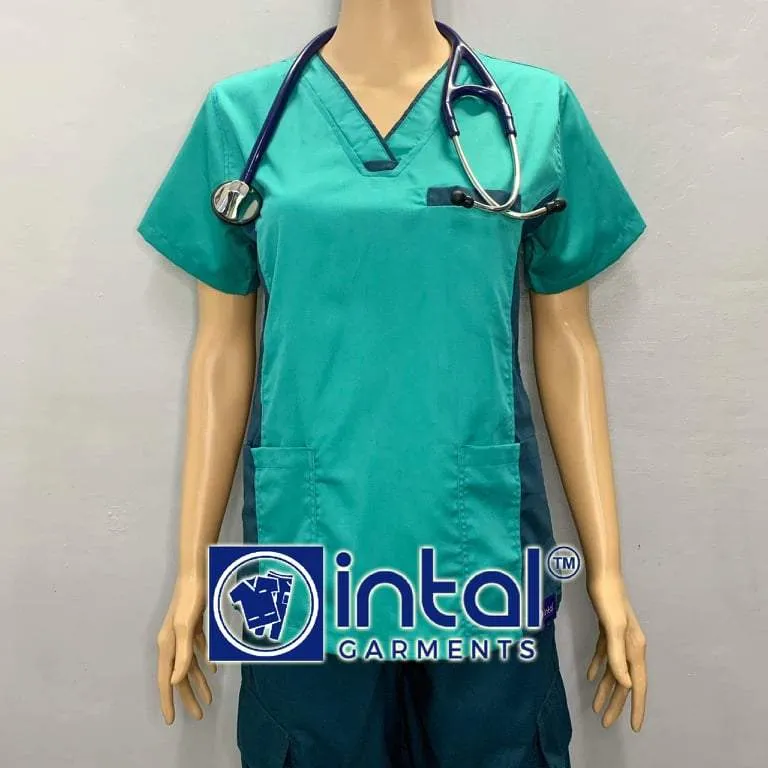 Scrub Suit 06B High Quality Medical Doctor Nurse Scrubsuit Cargo 6 Pocket Pants Unisex Scrubs (can now accept name embroidery)