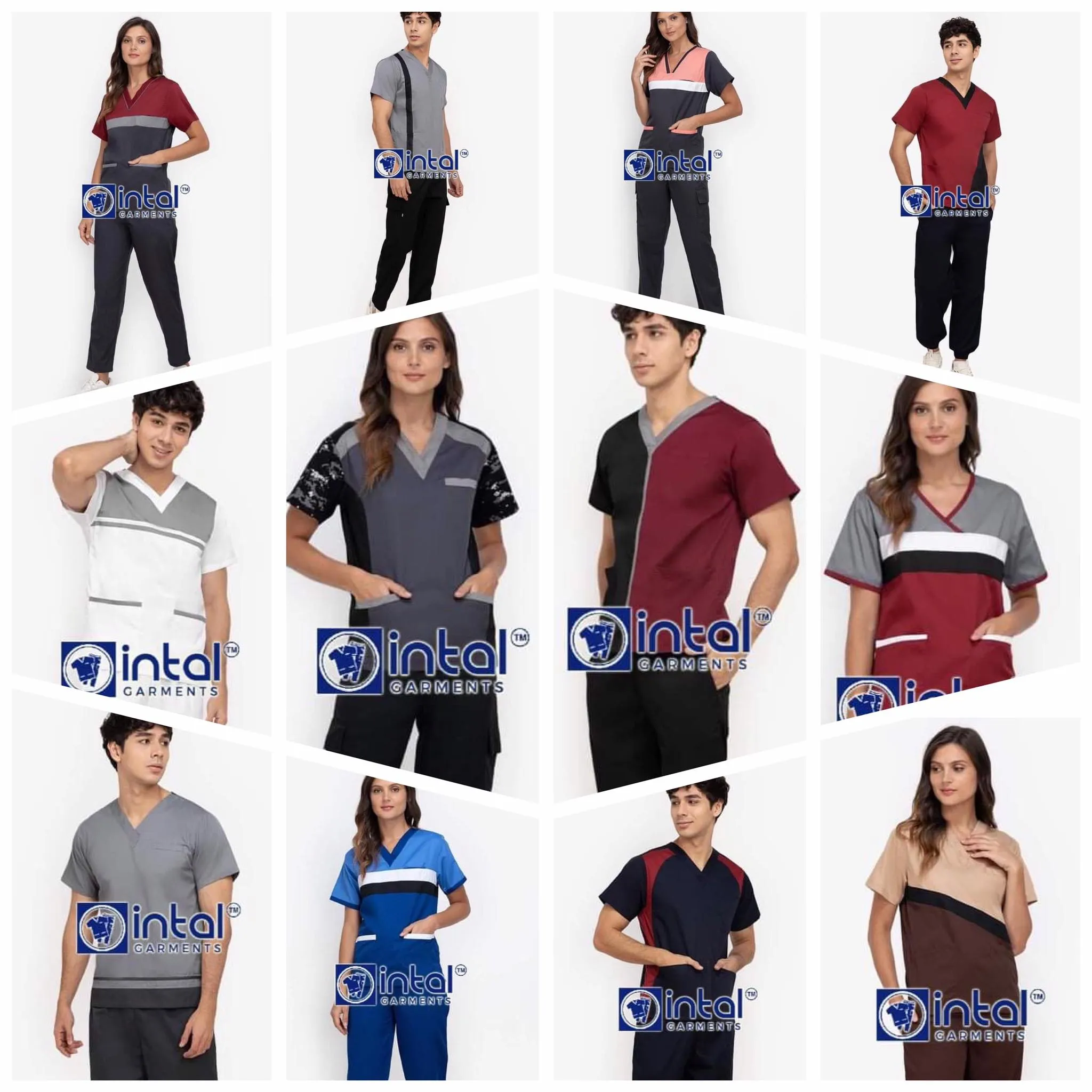 Scrub Suit 06B High Quality Medical Doctor Nurse Scrubsuit Cargo 6 Pocket Pants Unisex Scrubs (can now accept name embroidery)