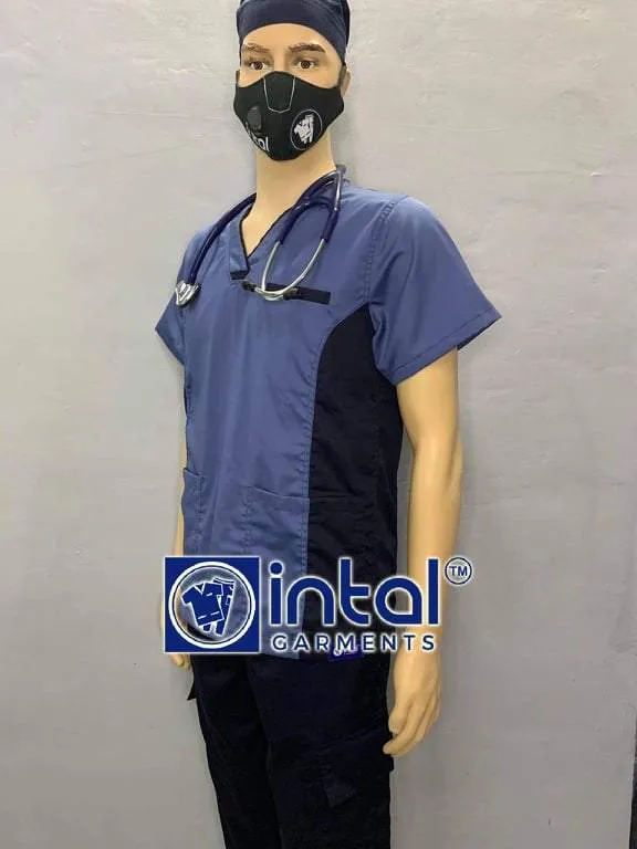 Scrub Suit 06B High Quality Medical Doctor Nurse Scrubsuit Cargo 6 Pocket Pants Unisex Scrubs (can now accept name embroidery)