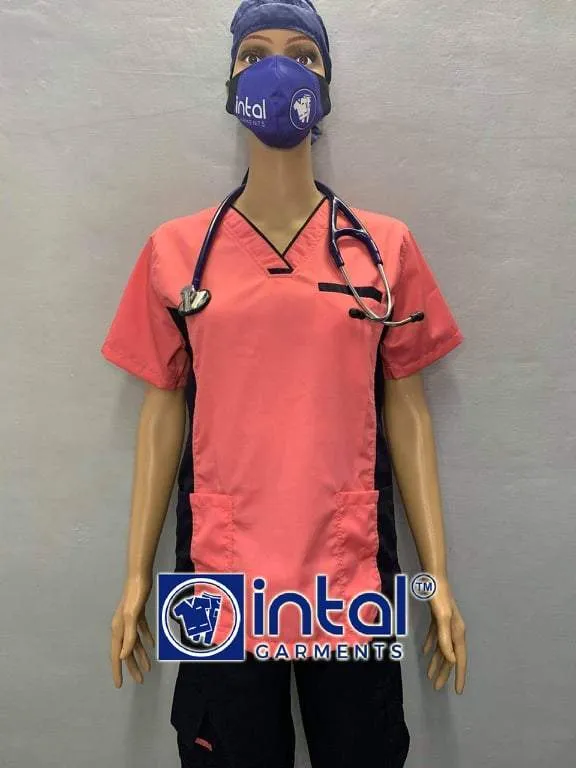 Scrub Suit 06B High Quality Medical Doctor Nurse Scrubsuit Cargo 6 Pocket Pants Unisex Scrubs (can now accept name embroidery)