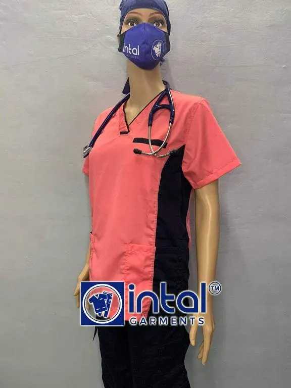 Scrub Suit 06B High Quality Medical Doctor Nurse Scrubsuit Cargo 6 Pocket Pants Unisex Scrubs (can now accept name embroidery)