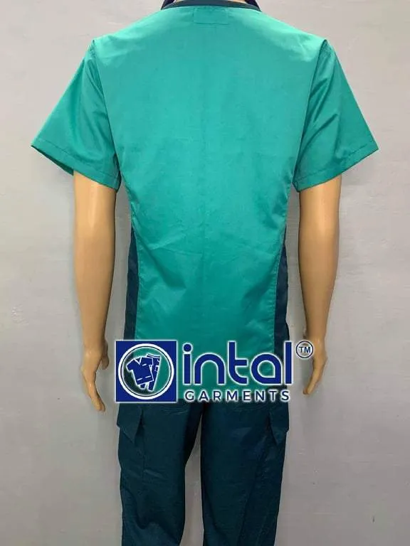 Scrub Suit 06B High Quality Medical Doctor Nurse Scrubsuit Cargo 6 Pocket Pants Unisex Scrubs (can now accept name embroidery)