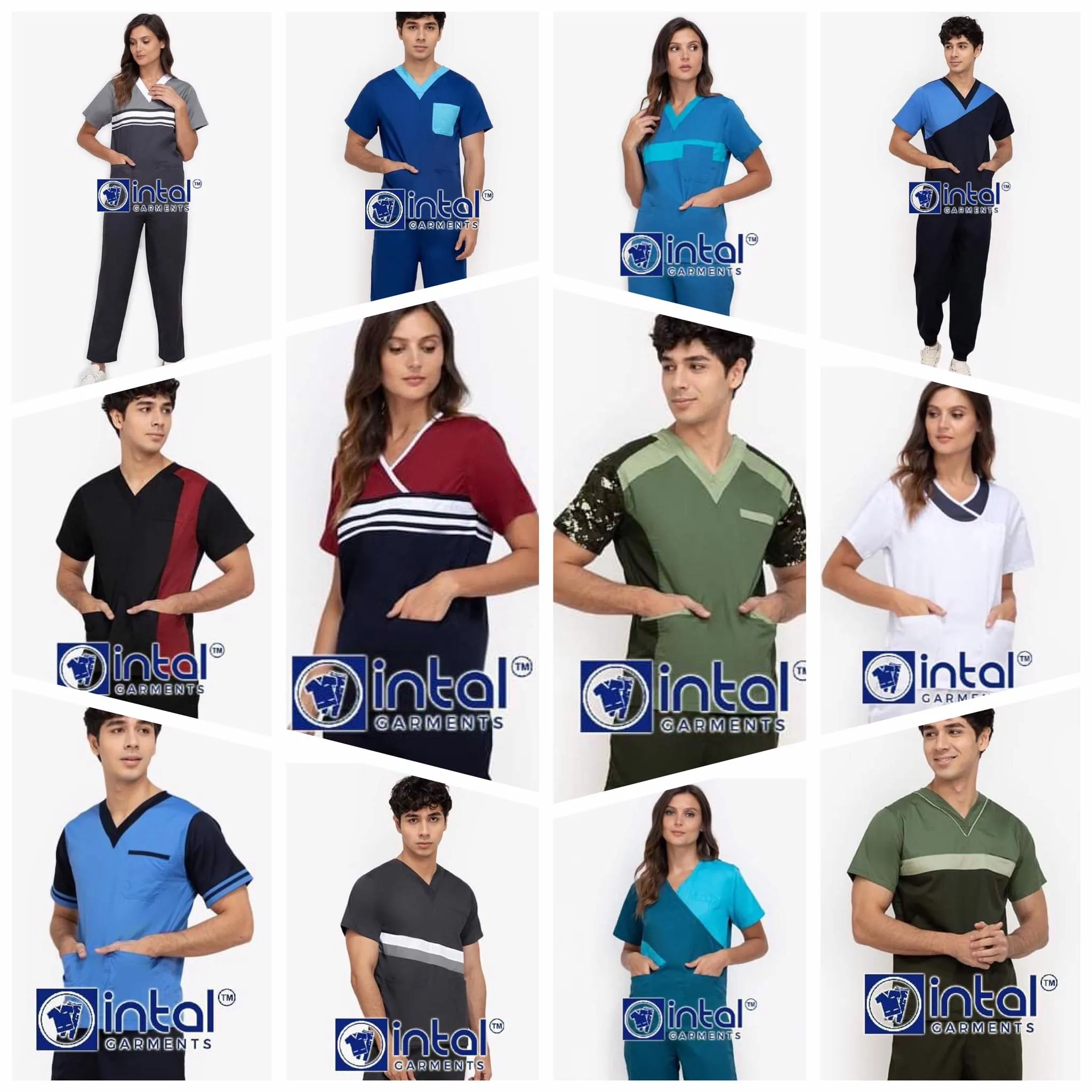 Scrub Suit 06B High Quality Medical Doctor Nurse Scrubsuit Cargo 6 Pocket Pants Unisex Scrubs (can now accept name embroidery)