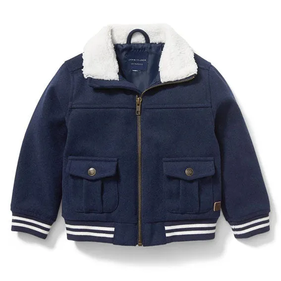 Sherpa Collar Bomber Jacket