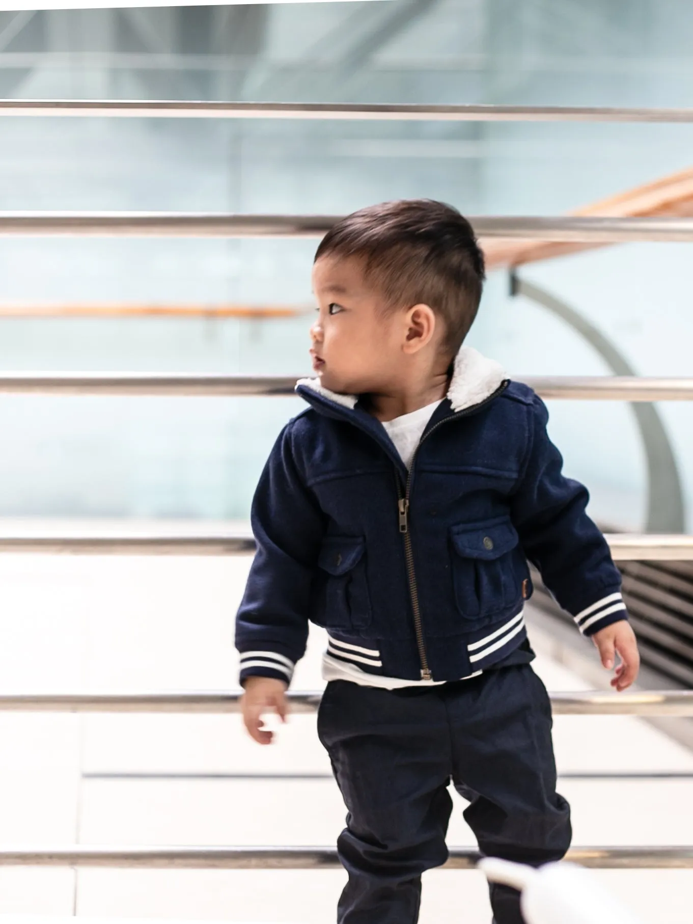 Sherpa Collar Bomber Jacket