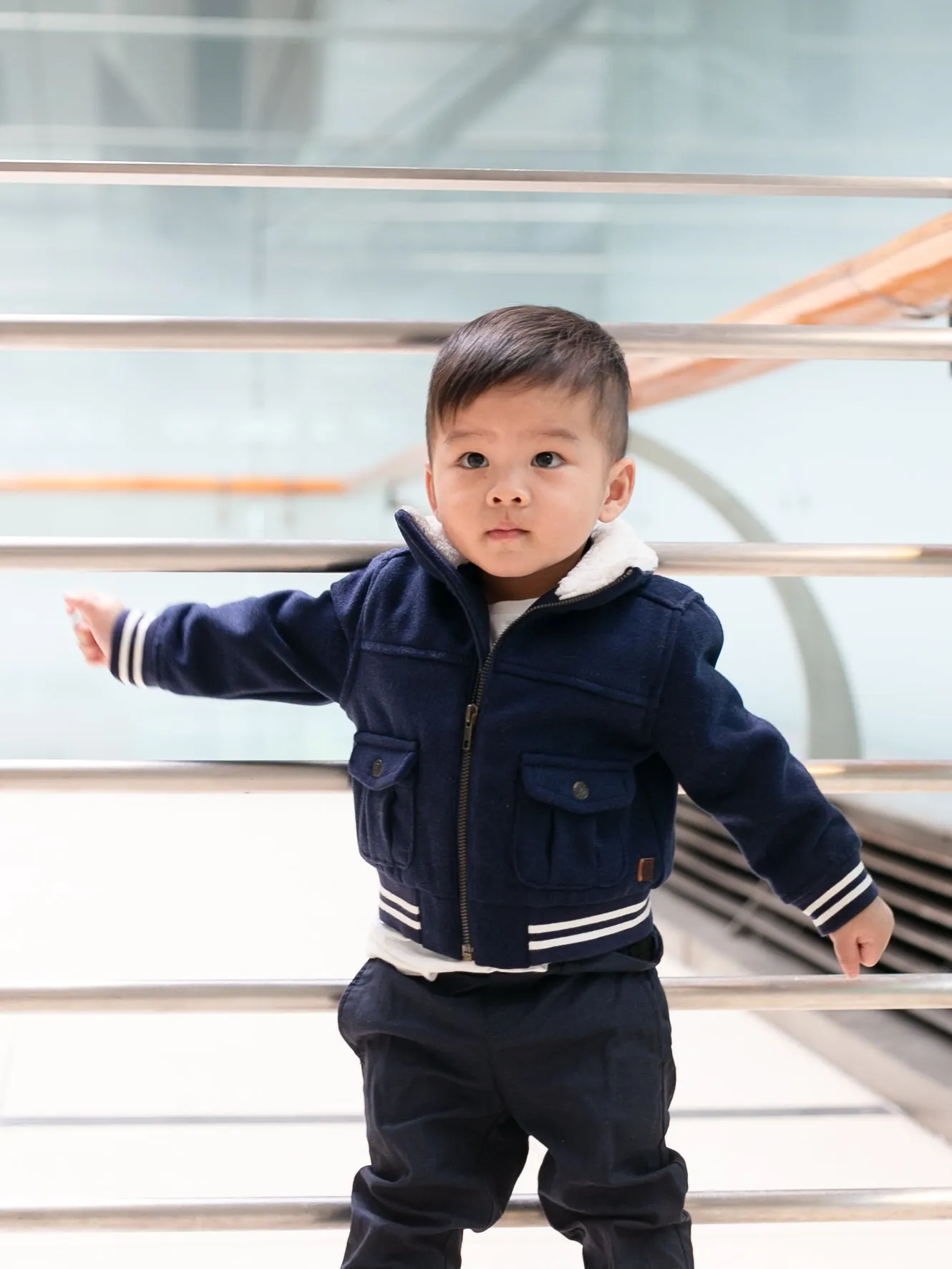 Sherpa Collar Bomber Jacket