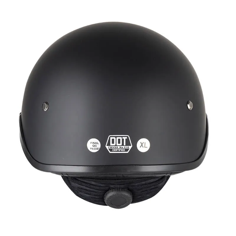Sturgis Style DOT Helmet with Retractable UV Lens - Gloss Black
