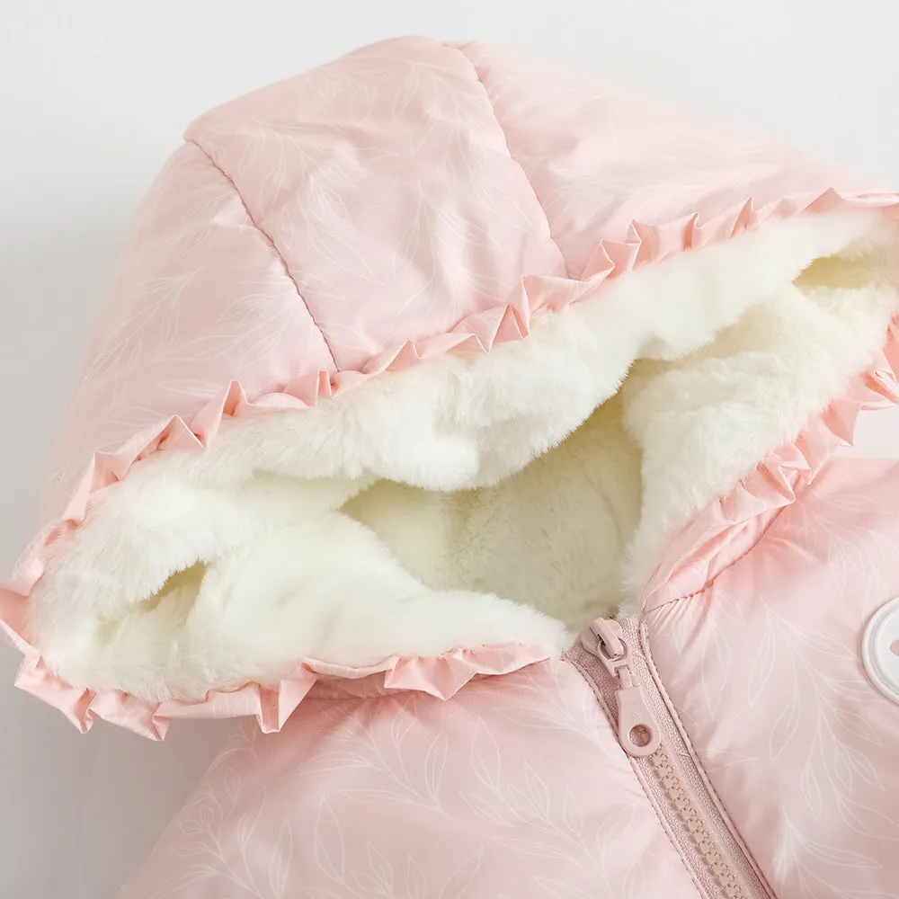 Vauva FW23 - Girls Pink Zip Long Sleeve Coat