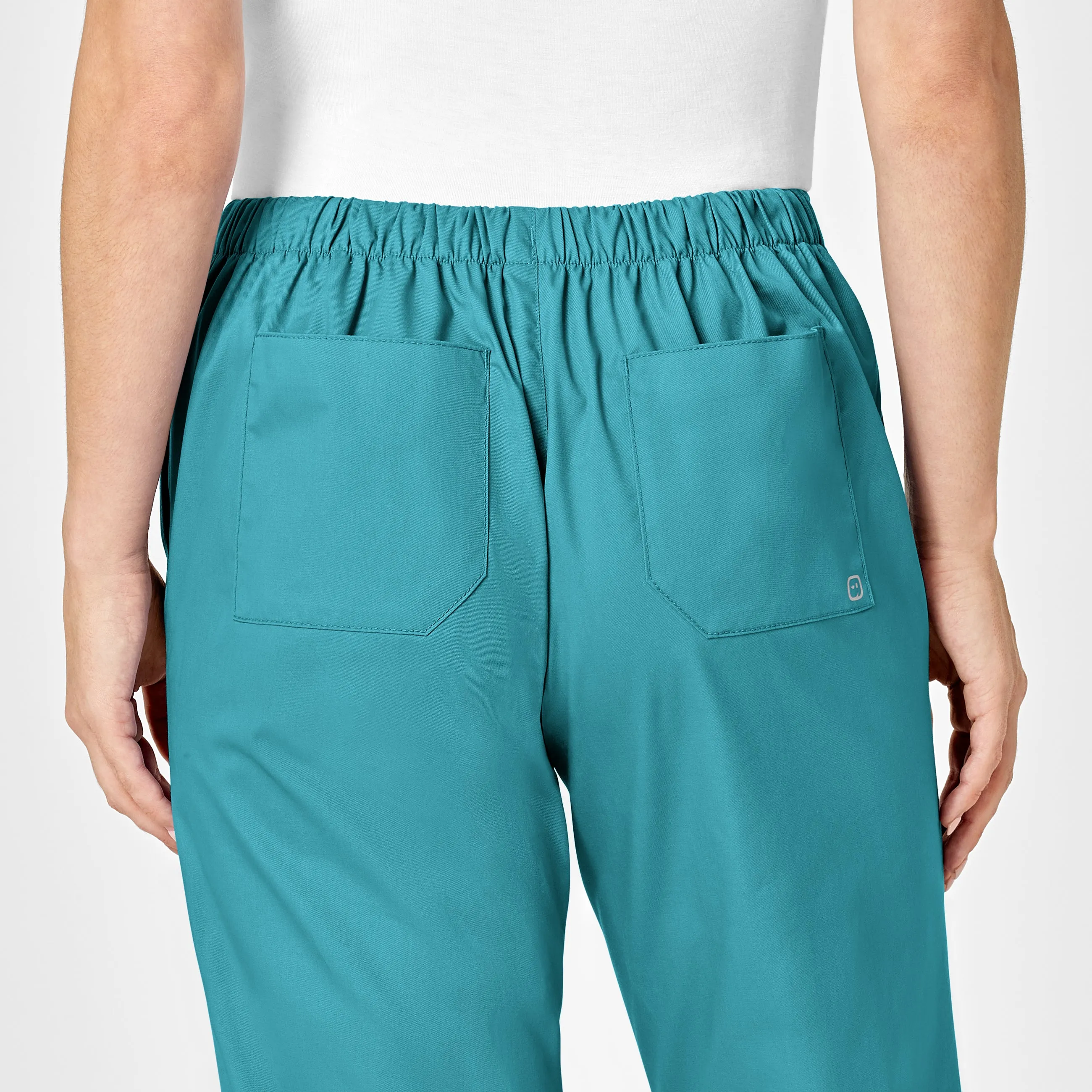WonderWORK Women's Flare Leg Scrub Pant - Teal Blue