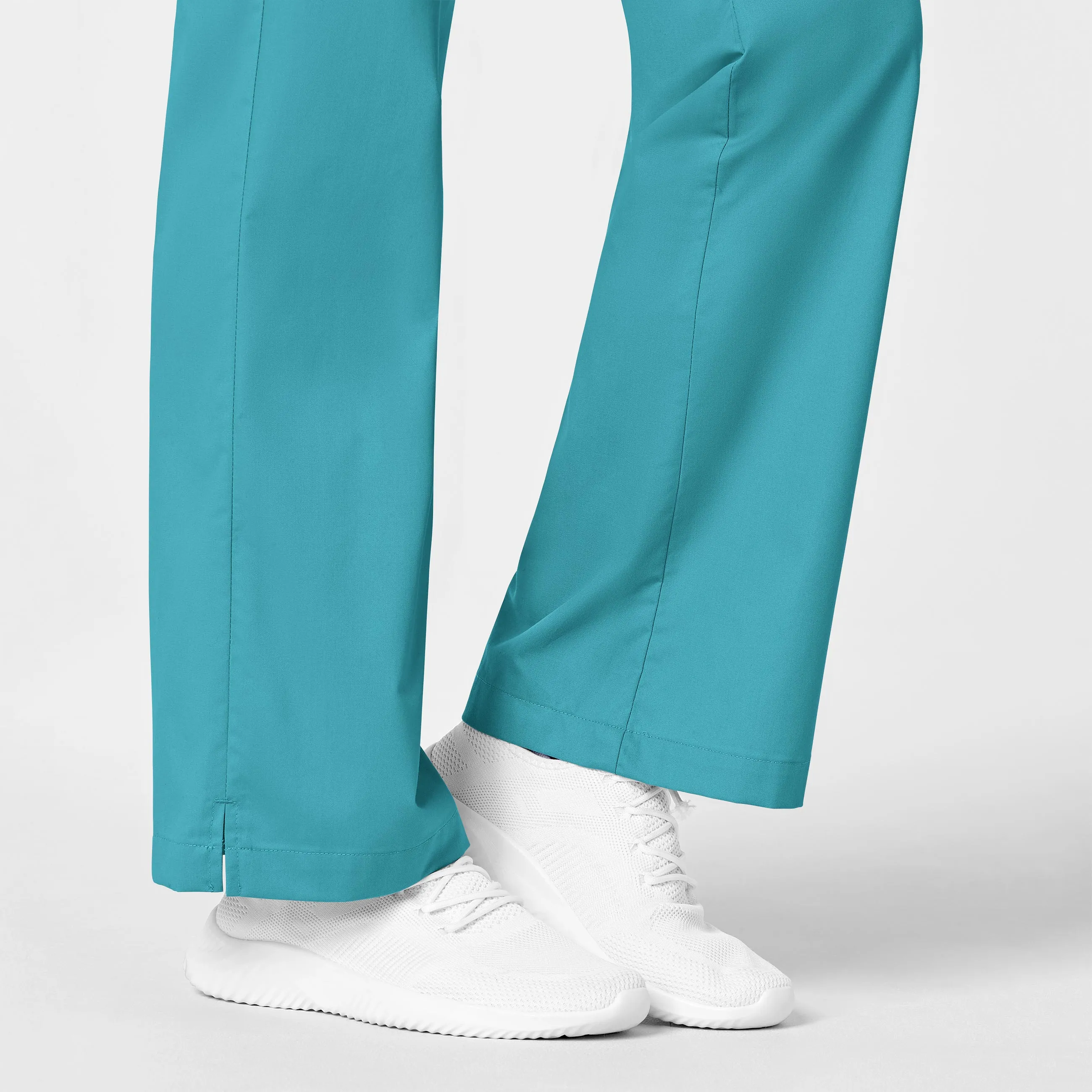 WonderWORK Women's Flare Leg Scrub Pant - Teal Blue