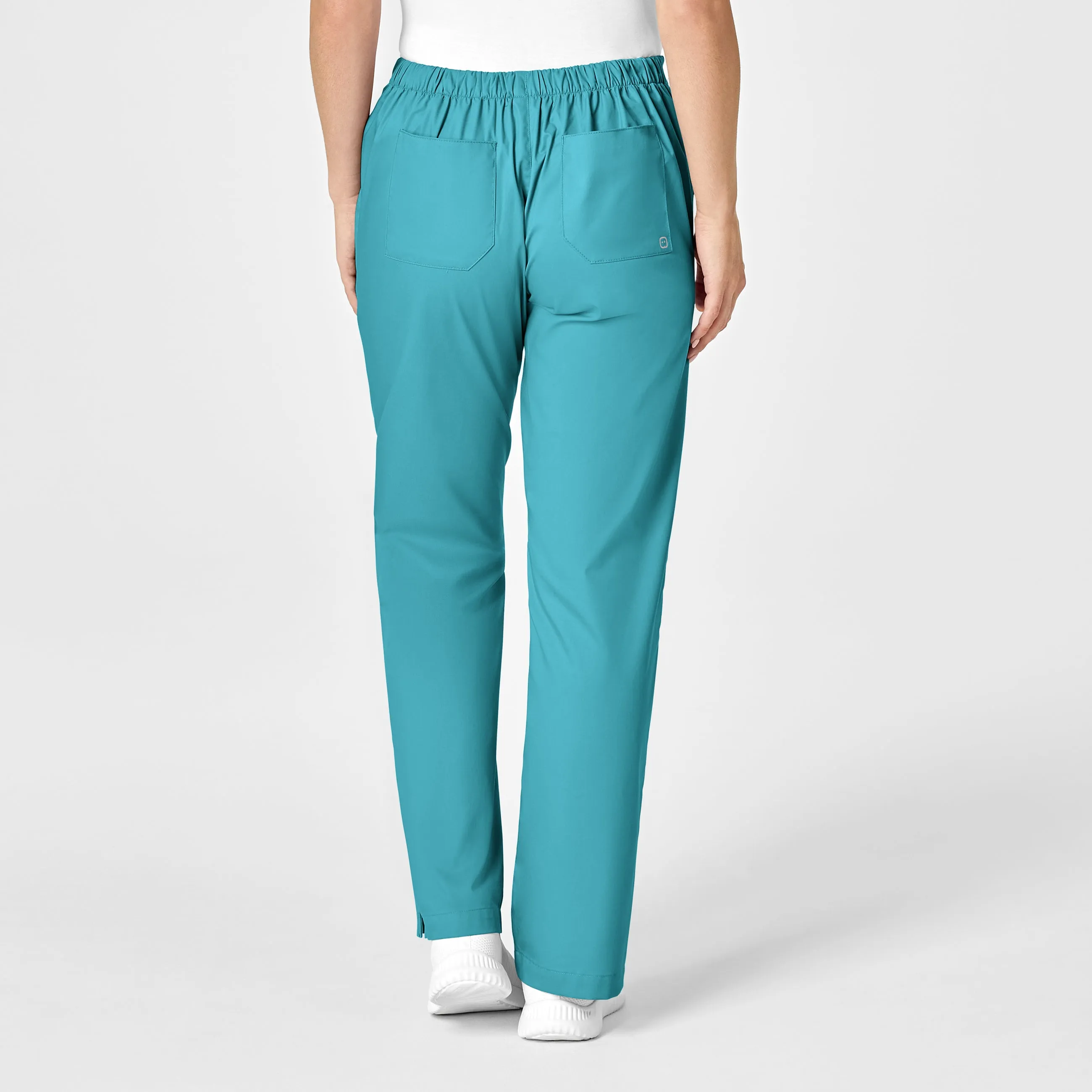 WonderWORK Women's Flare Leg Scrub Pant - Teal Blue
